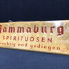 Hammaburg Spirituosen - Blechschild um 1950 (A52)