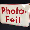 Photo-Feil Emailschild aus der Zeit um 1925 (selten)   