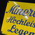 Minerva Hochleistungs Legemehl Küken Emailschild 33 x 18 cm - D um 1925