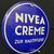 Nivea Creme - zur Hautpflege - Emailschild rund -  30 cm - D um 1950