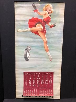 Pneus U.S Royal - United States Company / Kalender des Jahres 1951