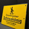 Fettseifenpulver Schneekönig Emaillschild flach 24 x 30 cm - D- um 1905/1910