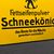 Fettseifenpulver Schneekönig Emaillschild flach 24 x 30 cm - D- um 1905/1910