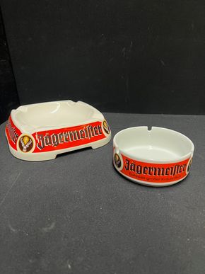 Jägermeister 2er-Set Porzellanaschenbecher