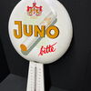 Juno bitte! - Emailleschild mit Thermometer
