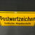 Postwertzeichen - Amtliche Abgabestelle (Gewölbtes Emailleschild der 50er Jahre)