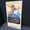 Coca Cola - Sport Serie - Paris 1924 (Emailleschild Reproduktion)