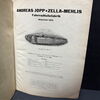 Andreas Jopp Fahrradteilefabrik Zella-Mehlis Warenkatalog aus dem Jahr 1929