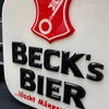 Becks Bier Werbeleuchte