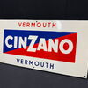 Cinzano Vermouth (Abgekantetes Emailleschild in fantastischer Erhaltung)