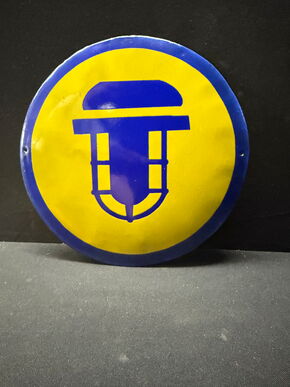 Hinweisschild „Beleuchtung“ - Industriedesign (Um 1930/1950)