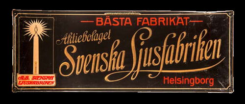 Schwedische Kerzenfabrik um 1910