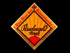 Kanzlergold. Das Bier der Feierstunde. Kronenbräu - Blaubeuren. Um 1925