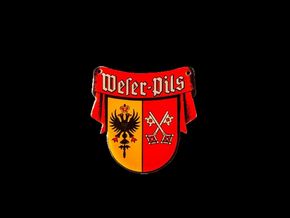 Weser-Pils - Zapfhahnschild (Um 1960)