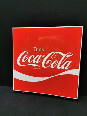 Coca Cola - Trink Coca Cola Emailleschild aus dem Jahre 1971 (Österreich)