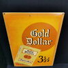 Gold Dollar Blechschild aus der Zeit um 1930