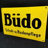 Büdo Schuh- und Bodenpflege (Emailleschild um 1950)