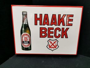 Haake Beck Emailleschld (1930/1950) RARITÄT