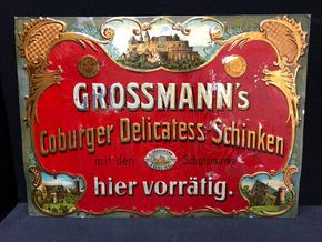 Grossmann’s Coburger Delicatess Schinken (Um 1900)