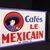 Cafes Le Mexicain Emailschild als Ausleger