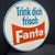 Fanta - Trink dich frisch (60er Jahre Werbeschild)