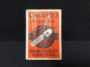 Bause Schreibfedern „Große Ornament“ Originalverpackung samt Inhalt (20er Jahre)