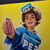 Pez Peppermint Pin-Up Werbeschild Pez-Frau - 80 x 54 cm - AT um 1960 - sig. Brause