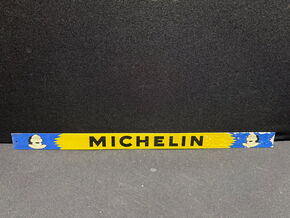 Michelin Bibendum Blechschild Streifen 48 x 3 cm - F um 1955/60