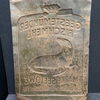 Geestermünder Fischmehl Marke Seelöwe (Stark gerägtes Blechschild um 1920)