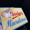 prächtiges Blechschild - Trinkt Sinziger Mineralwasser -  50 x 36 cm - D um 1955