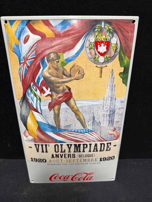Coca Cola - Sport Serie - Anvers 1920 (Emailleschild Reproduktion)