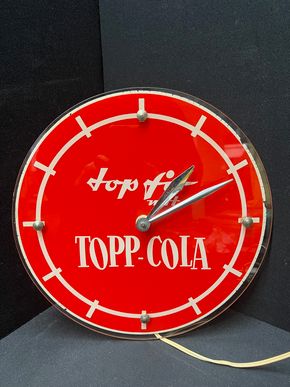 Top Fit Cola - Beleuchtete Werbeuhr (60er Jahre)