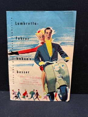 Lambretta Fahrer haben’s besser - NSU Werbebroschüre (Wohl um 1950)