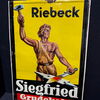 Siegfried Grudekoks - Riebeck (Geprägtes Blechschild um 1920)