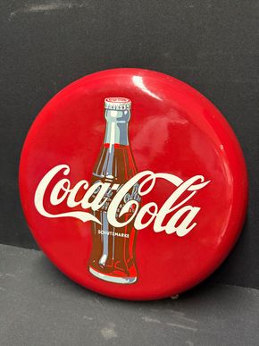 Coca Cola Emailleschild (wohl 80er Jahre)