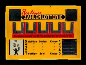 Berliner Zahlenlotto, 50er Jahre