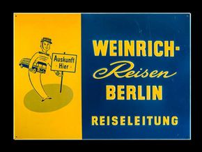 Weinrich Reisen Berlin, um 1960
