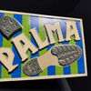 Palma Schuhsohlen - Blechschild mit Prägung -  25 x 36 cm - D/AT um 1920