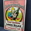 Dampf - Destillation Louis Hilke Harburg / Blechschild aus der Zeit um 1910