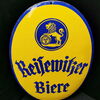 Reisewitzer Bier / gewölbtes, ovales Emailleschild (Um 1920)