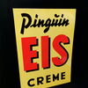 Pinguin EIS Creme - Traumhaft erhaltenes Blechschild aus der Zeit um 1960 (XL)