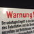 Warnung ! Fahrstuhlschild der Polizeibehörde vor 1930 Emailschild 27 x 40 cm 