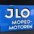 JLO Moped-Motoren (Abgekantetes Emailleschild um 1950)