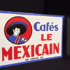 Cafes Le Mexicain Emailschild als Ausleger