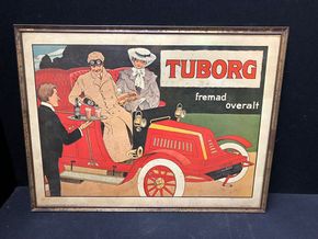 Tuborg Kunststoffschild im Blechrahmen (Belgien; 1979)