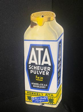 Ata Scheuerpulver Türschild Emailschild Henkel - um 1930