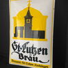 St. Lutzen Luzen Bräu Emailschild Hechingen - um 1925/30