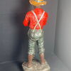 Werbefigur Junge mit Hosenträgern  93 x 26 cm um 1930