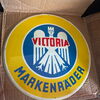 Victoria Markenräder Fahrrad Blechschild im Originalkarton - Mint - um 1950