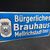 Bürgerliches Brauhaus Mellrichstadt (Bayern) - Gewölbtes Emailleschild um 1930/1950